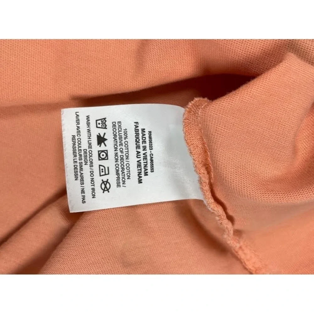 Jordan Jumpman Retro All Over Print T-Shirt Peach Standard Fit Size XL - Picture 5 of 8